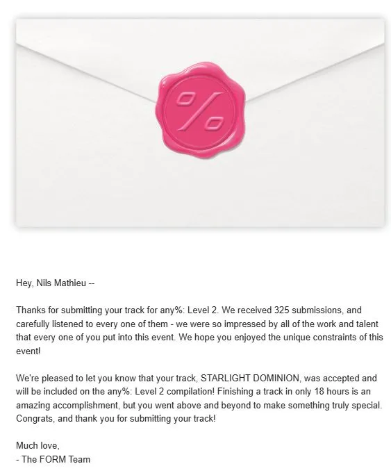 Acceptation Letter